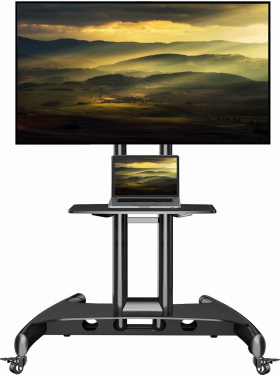 Uchwyt stojący podłogowy do telewizorów na kółkach